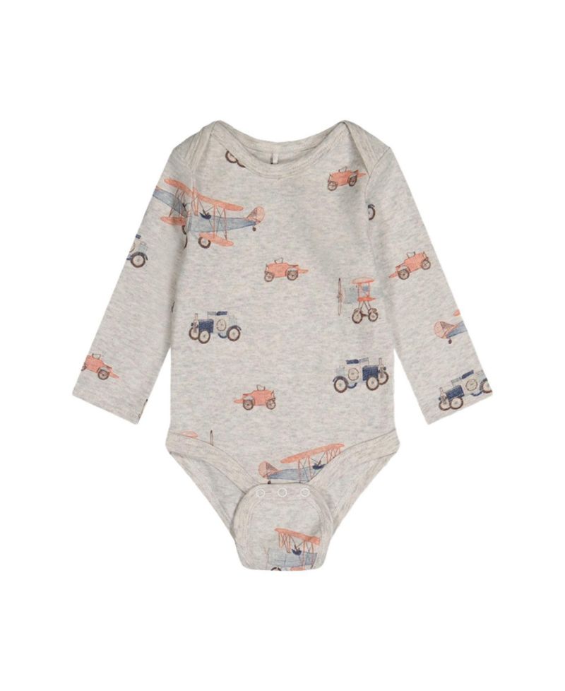 Baby Boys Cotton Onesie Printed Airplanes One Pieces