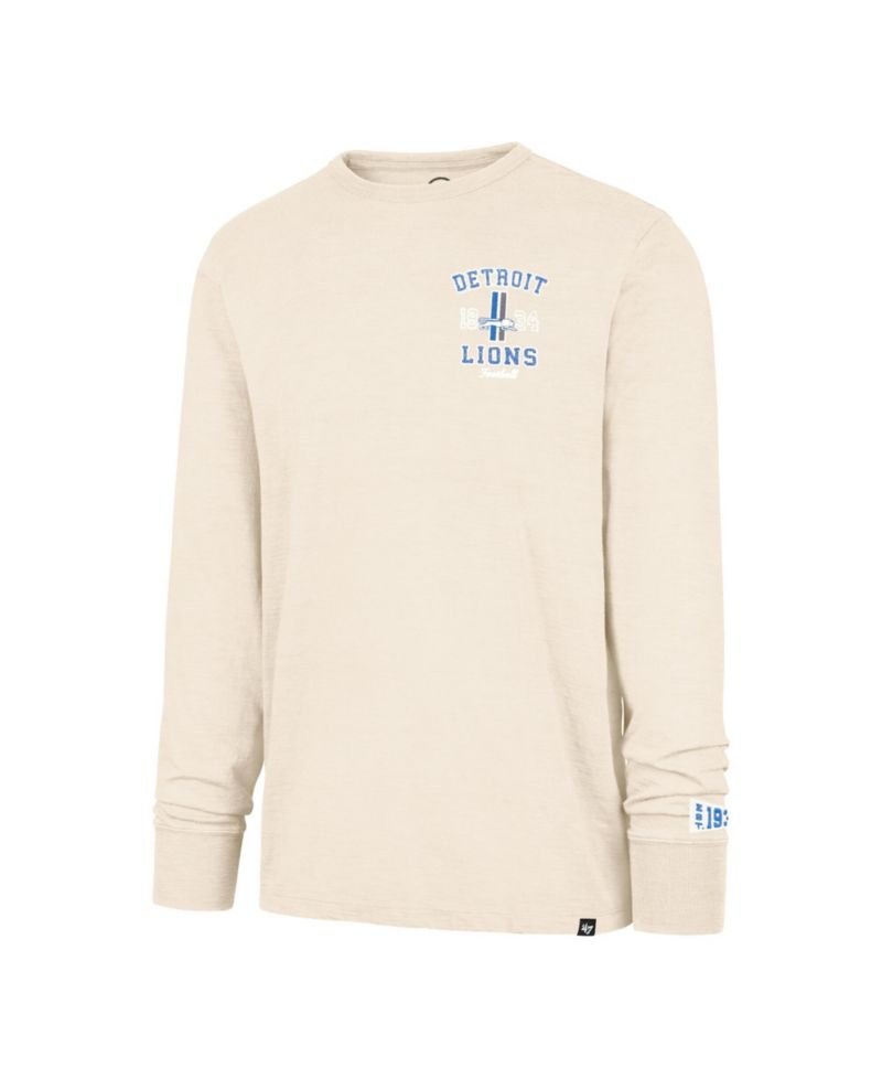 Men's Tan Detroit Lions Heavy Slub Long Sleeve T-Shirt