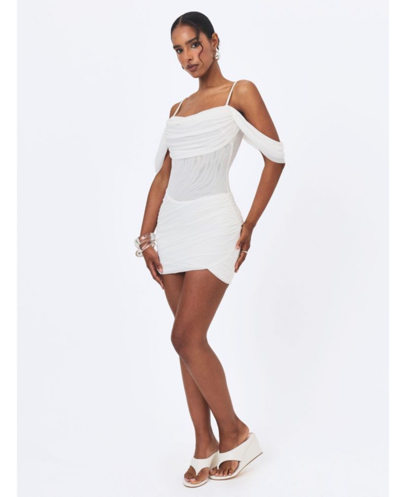 Women's Umnia Off-the-Shoulder Ruched Mini Dress