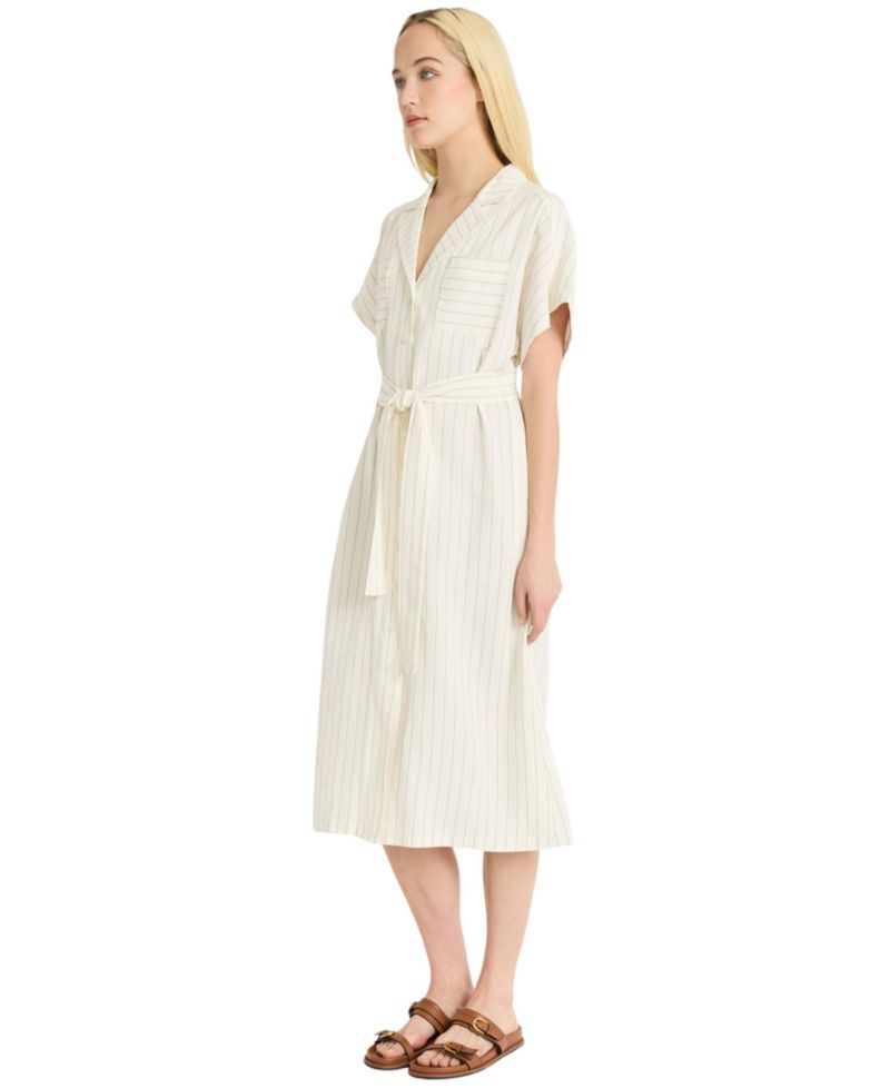 Women's Dolman-Sleeve Midi Shirt-Dress