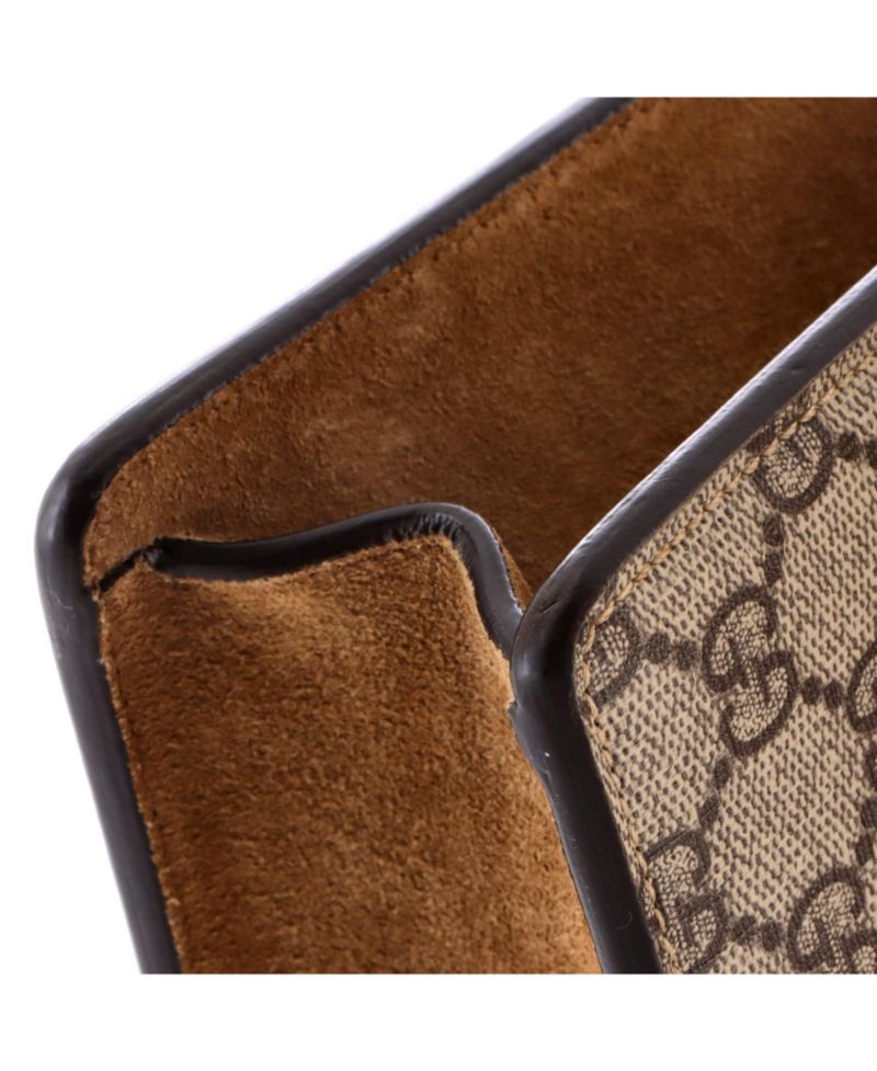 Small Dionysus Bag GG Coated Canvas with Crystal Embellished Metal