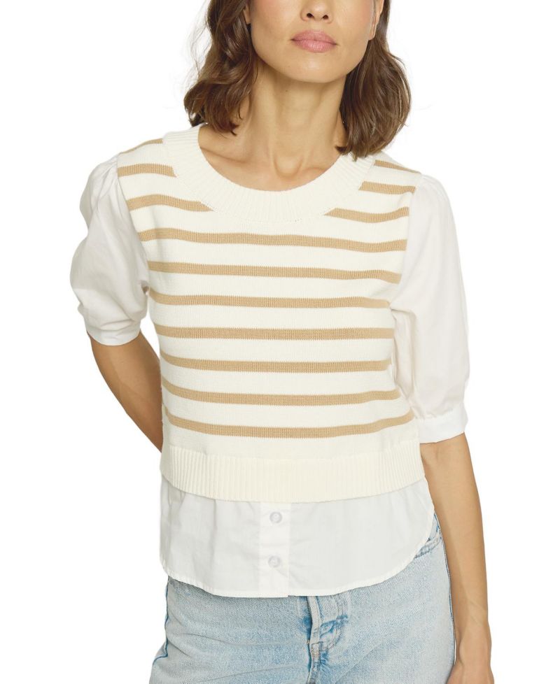 Women's Crewneck Twofer Top