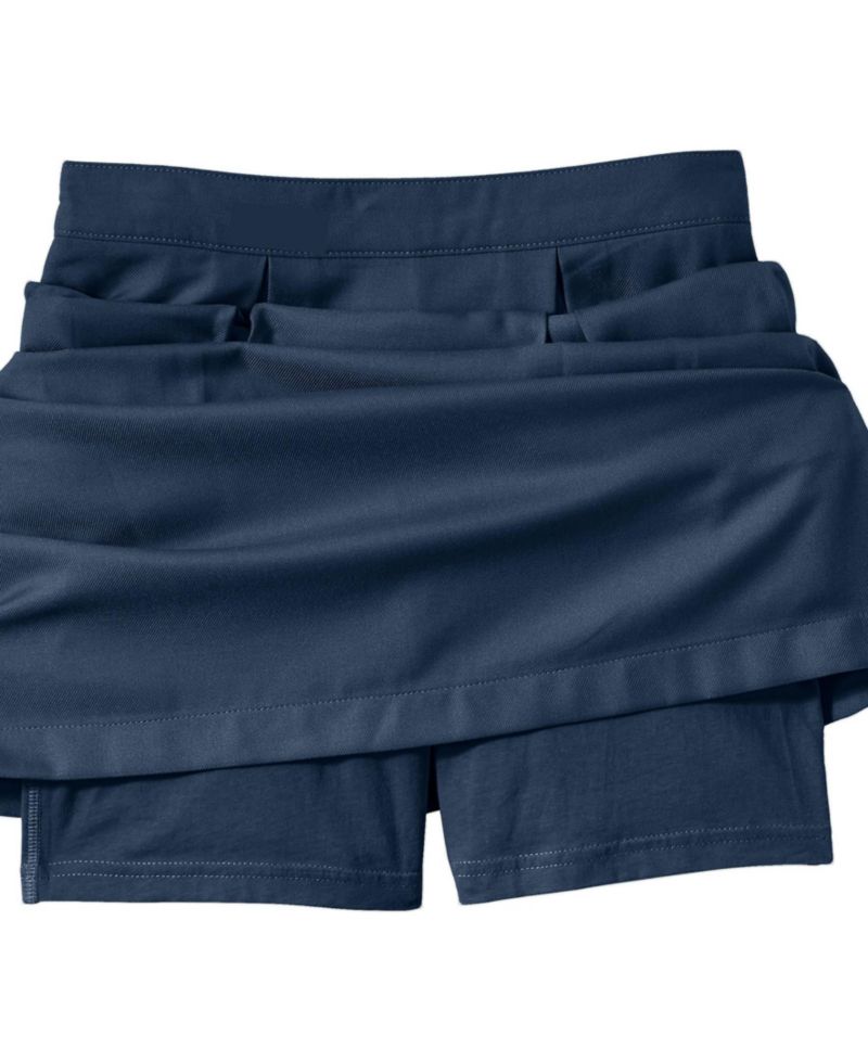 Women's Solid Pleated Skort Top of Knee