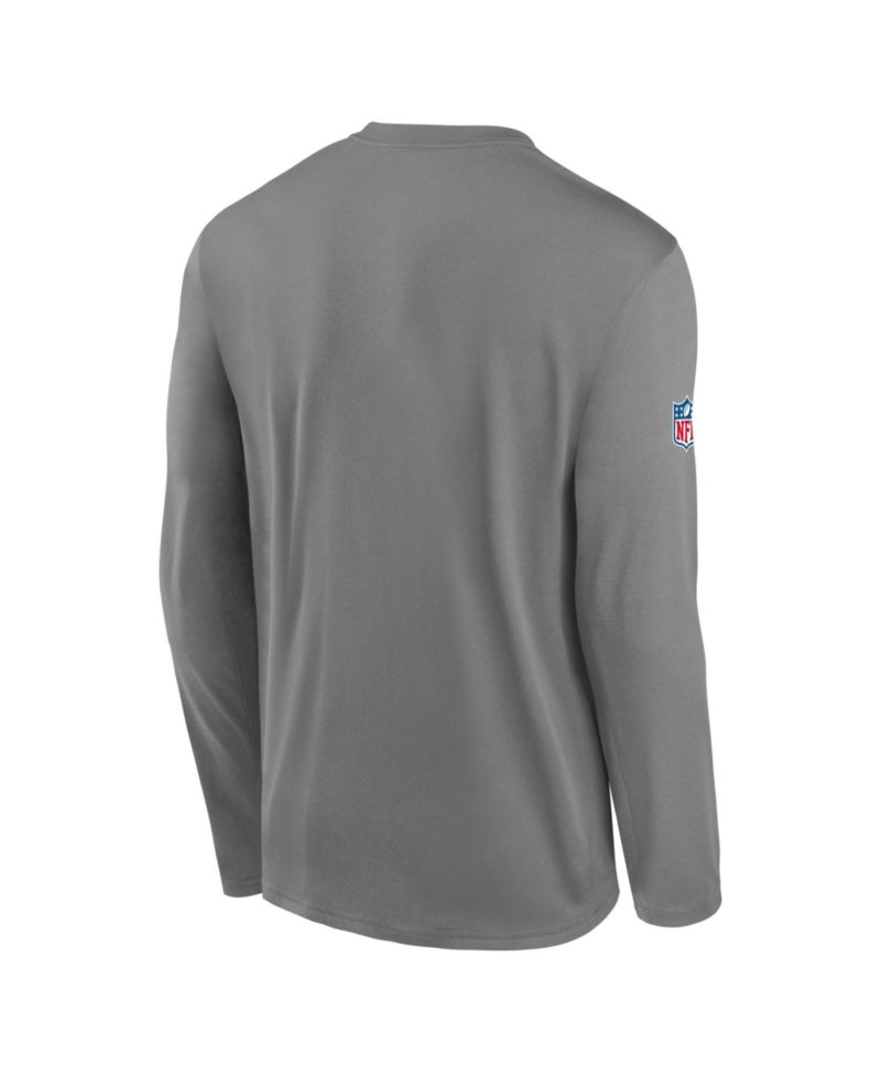 Men's Gray Buffalo Bills Legend Small Logo Dri-FIT Long Sleeve T-Shirt