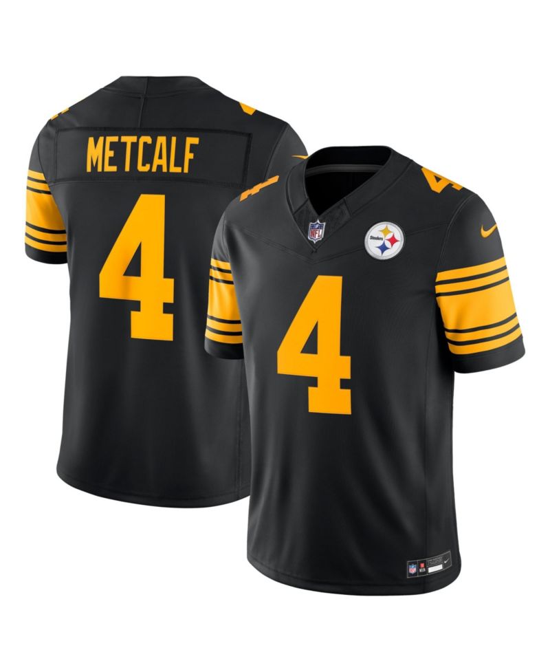 Men's DK Metcalf Black Pittsburgh Steelers Alternate Vapor F.U.S.E. Stitched Limited Jersey