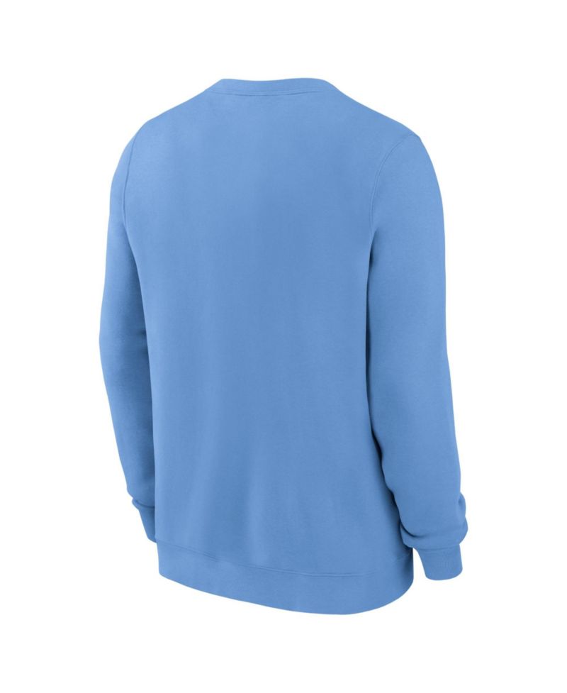 Men's North Carolina Tar Heels Sideline Club Crewneck Sweatshirt