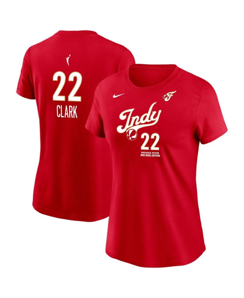 Women's Indiana Fever Caitlin Clark Rebel Crewneck Short-Sleeve T-Shirt