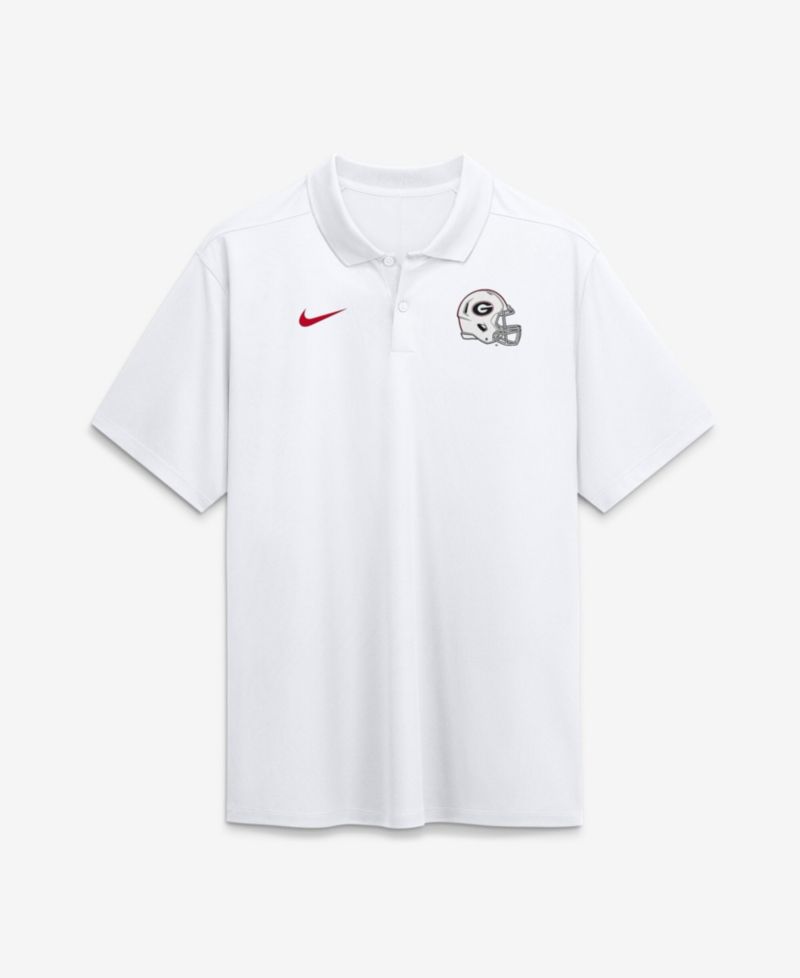 Men's White Georgia Bulldogs Whiteout Victory Dri-FIT Polo