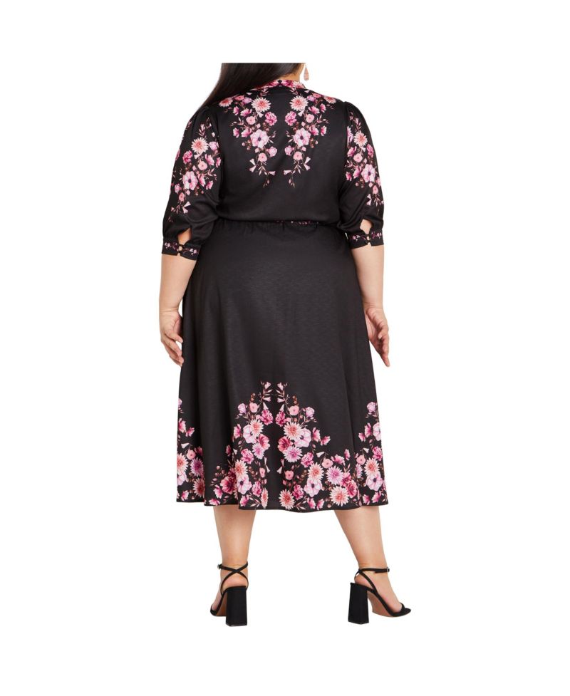 Women's Annabelle Button Down Floral Midi Dress