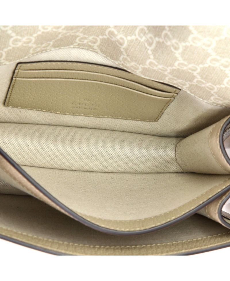 Mini Interlocking G Patch Messenger Bag GG Coated Canvas
