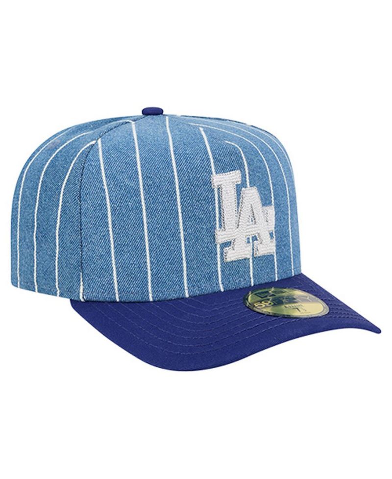 Men's Blue/Royal Los Angeles Dodgers Parallel A-Frame 59FIFTY Fitted Hat