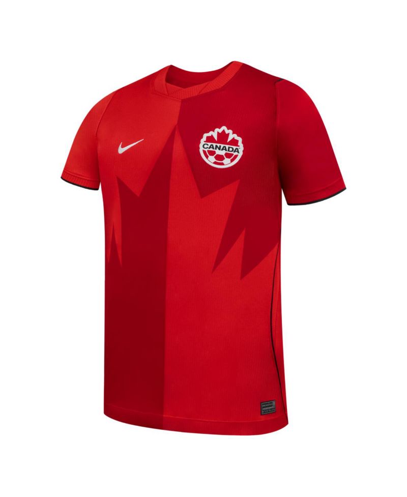 Big Boys and Girls Red Canada Soccer 2026 Home Stadium Replica Jersey