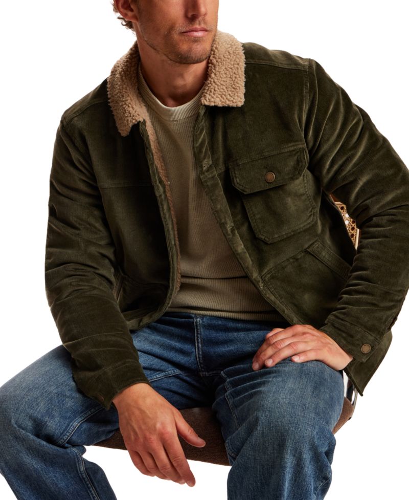 Men's Berber Cord Trucker Jacket