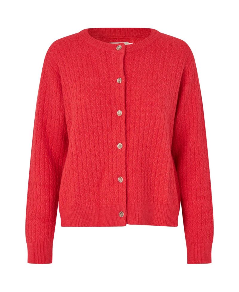 Women's MaLeryntha Cable-Knit Button-Front Cardigan