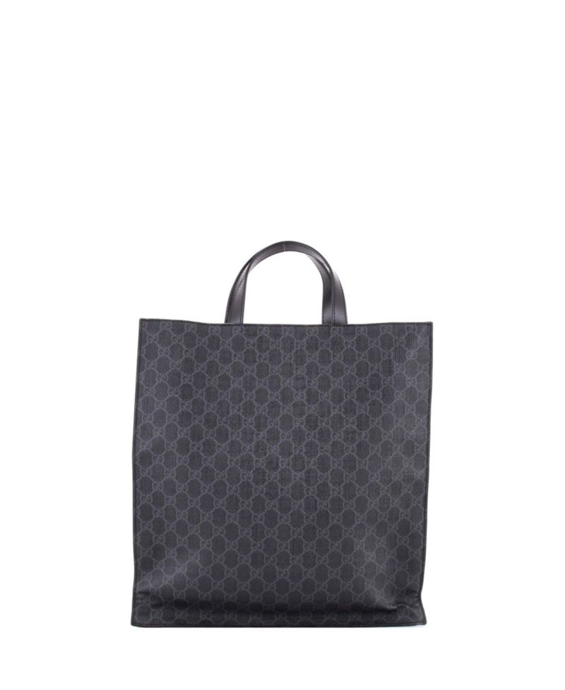 North South Courrier Convertible GG Coated Canvas Tote
