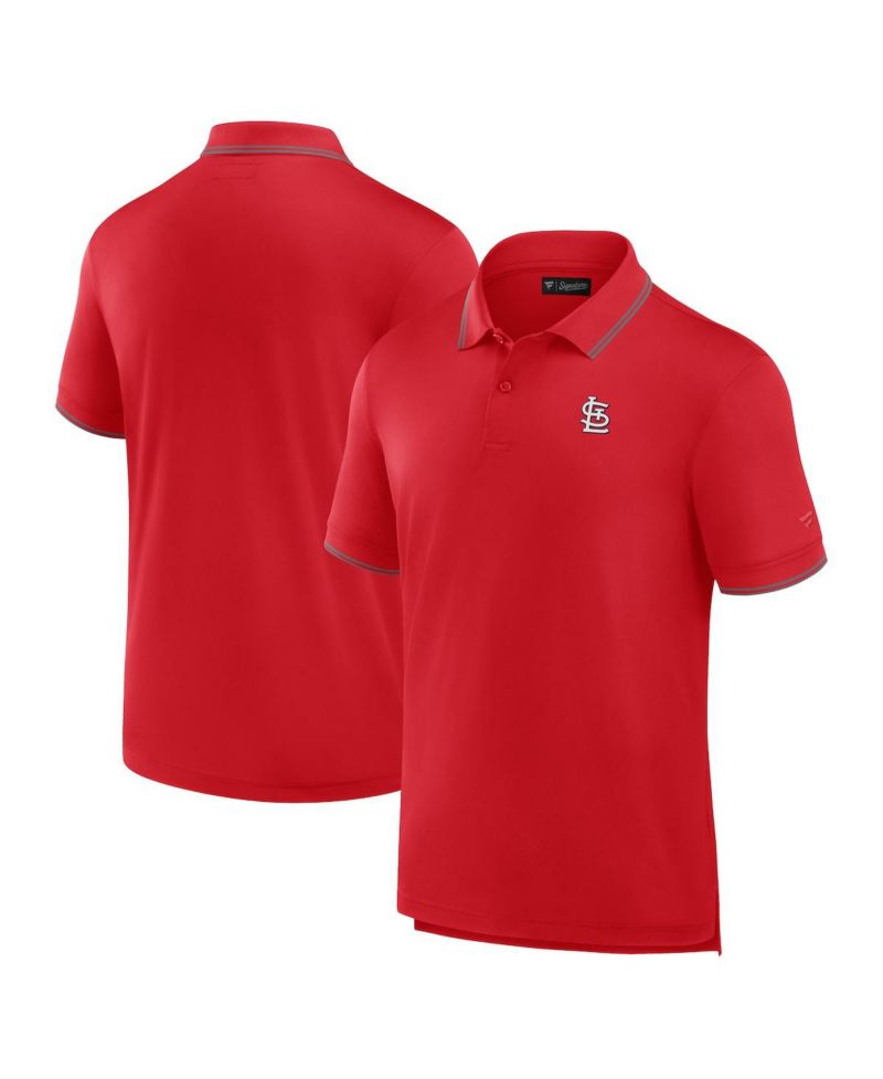Men's Red St. Louis Cardinals Pique Polo Shirt