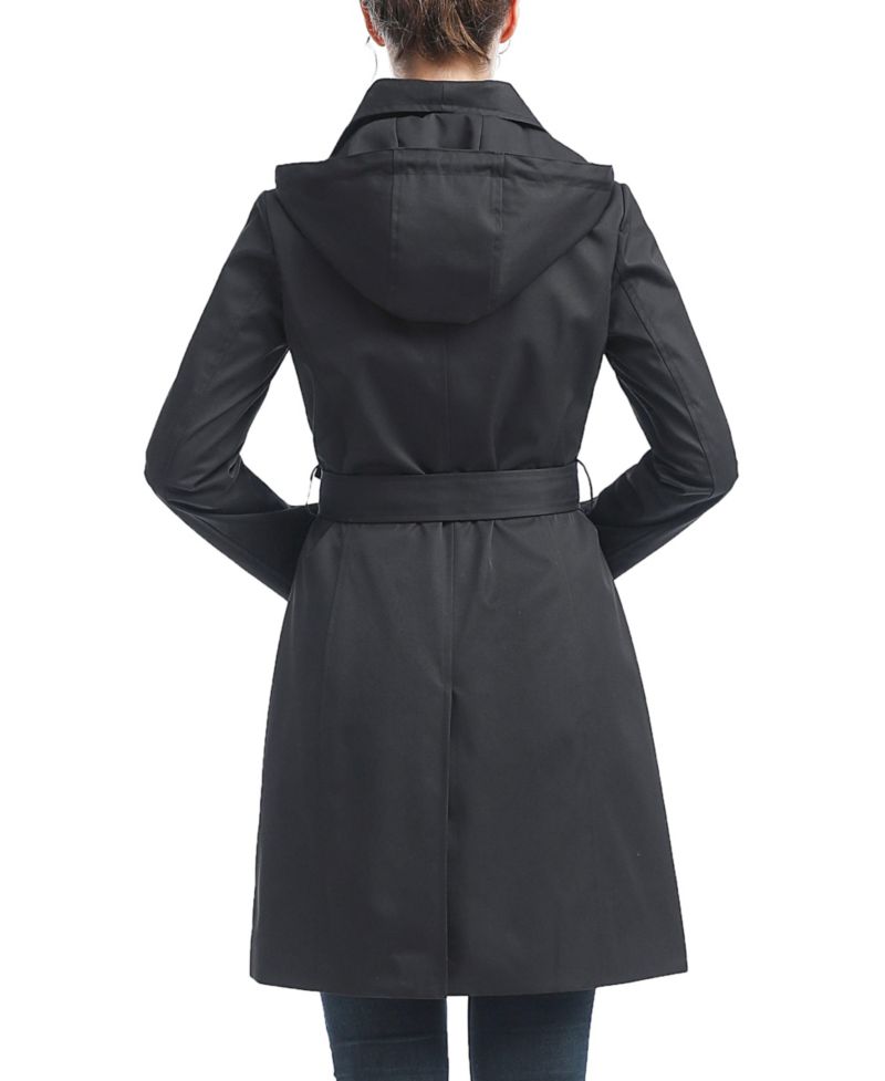Women's kimi + kai Wing Collar Hooded Trench Coat