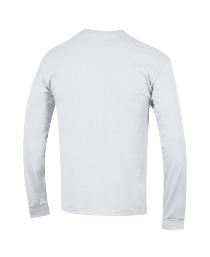 Men's Wisconsin Badgers Arch Over Logo Long-Sleeve Crewneck T-Shirt