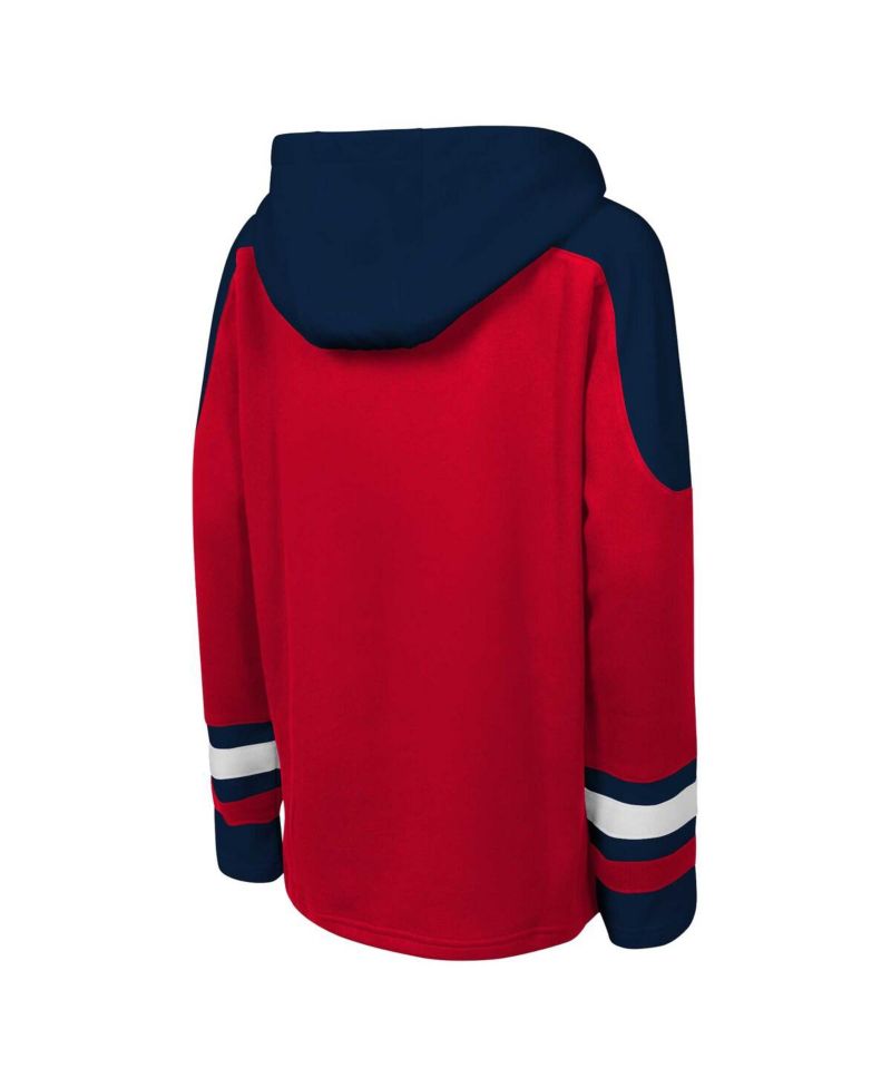Big Boys and Girls Red Washington Capitals Must Have Home V-Neck Pullover Hoodie