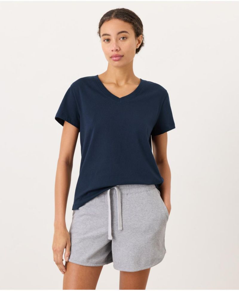 Women's Organic Cotton Softspun Essential V-Neck Tee