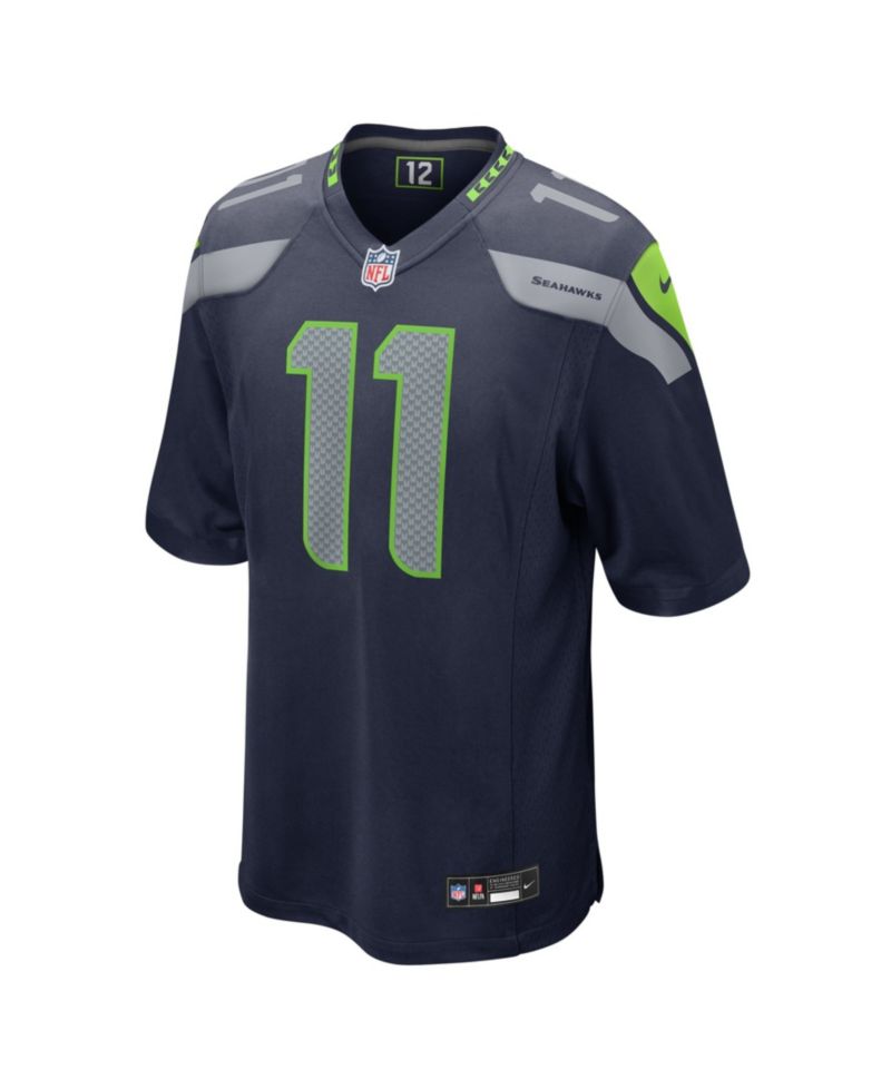 Men's Jaxon Smith-Njigba College Navy Seattle Seahawks 2023 NFL Draft First Round Pick Game Jersey