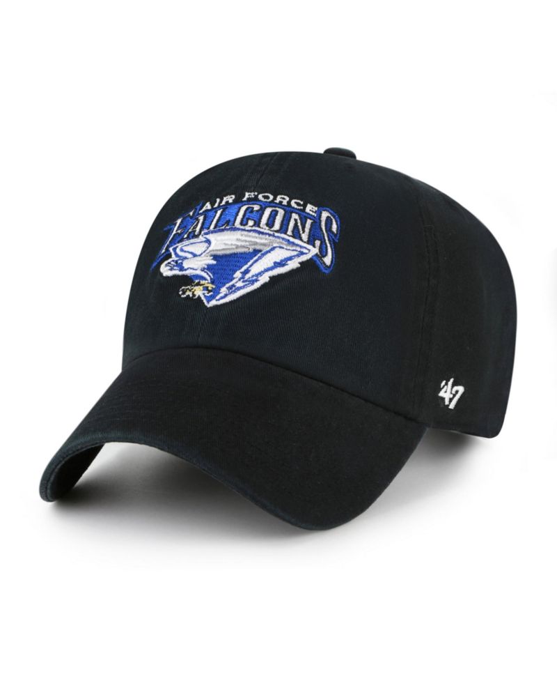 Men's '47 Black Air Force Falcons Vault Clean Up Adjustable Hat