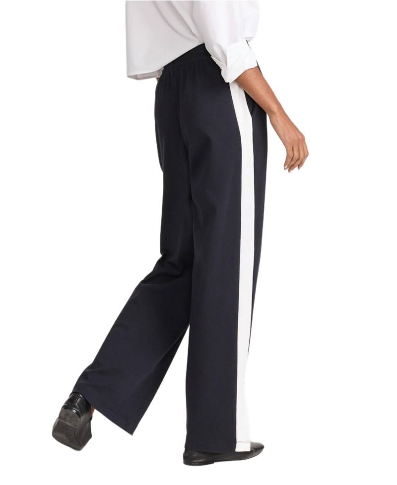 Women's Sport Knit High-Rise Relaxed Straight-Leg Pants
