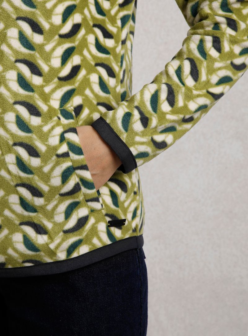 Women's Reena 1/4 Zip Printed Microfleece