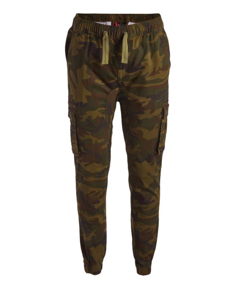 Men's Cotton Stretch Twill Cargo Joggers