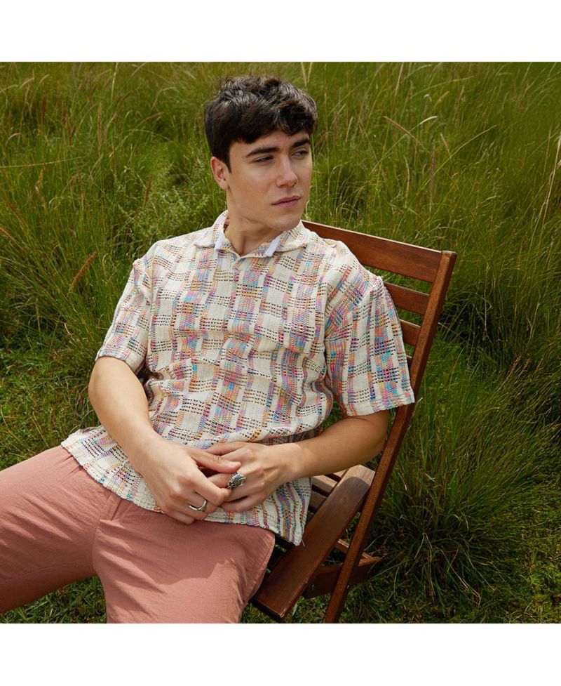 Men's Off-White Prism Oversized Polo T-Shirt