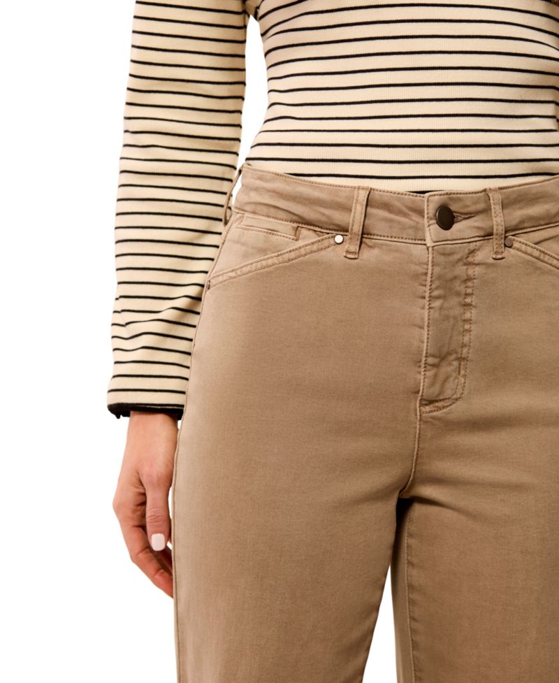 Women's Wide-Leg Mid-Rise Pants