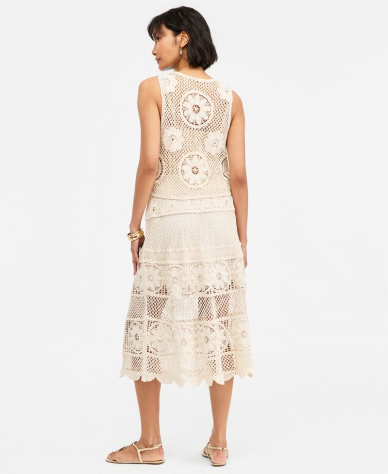 Women's Crochet Midi Skirt