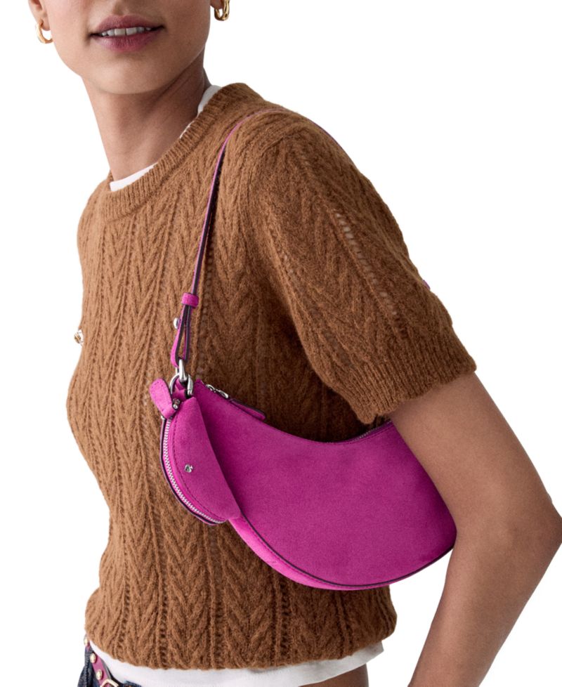Duo Small Suede Shoulder Handbag