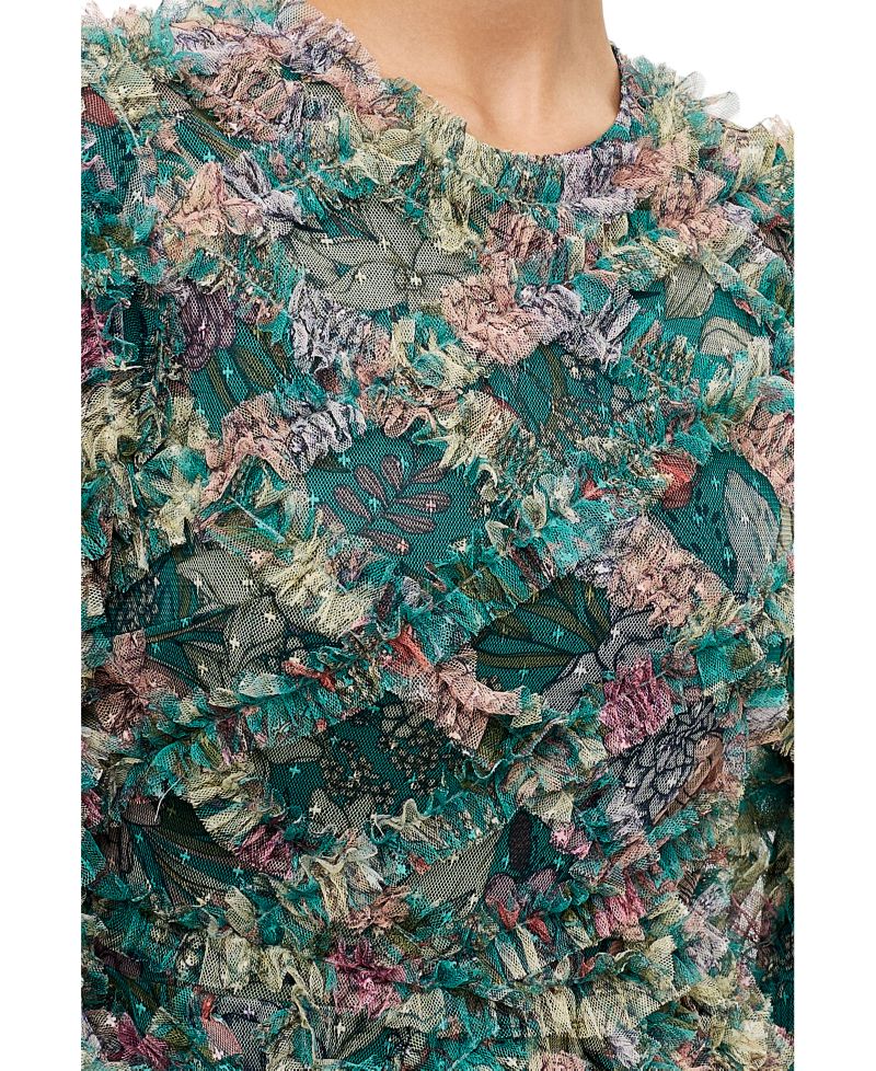 Women's Floral Ruffle Maxi Dress