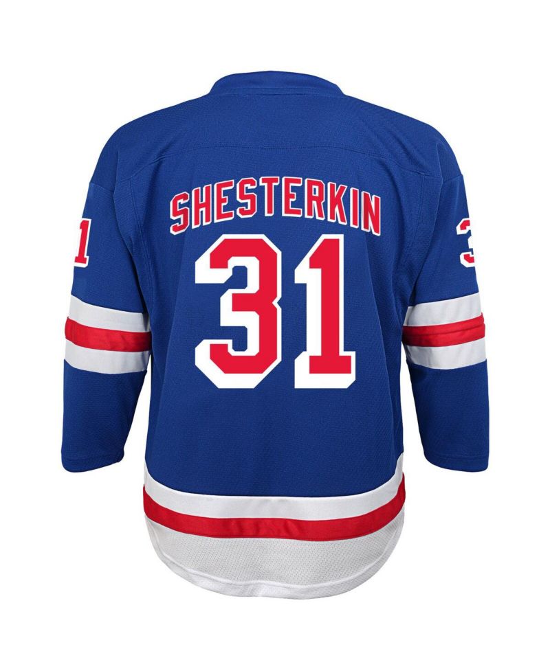 Big Boys and Girls Igor Shesterkin Blue New York Rangers Home Replica Player Jersey