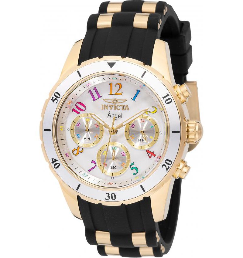Women's 49803 Angel Quartz VD54 White Dial Watch