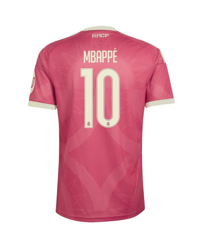 Men's Kylian Mbapp&eacute; Pink Real Madrid 2026/27 Third Replica Jersey