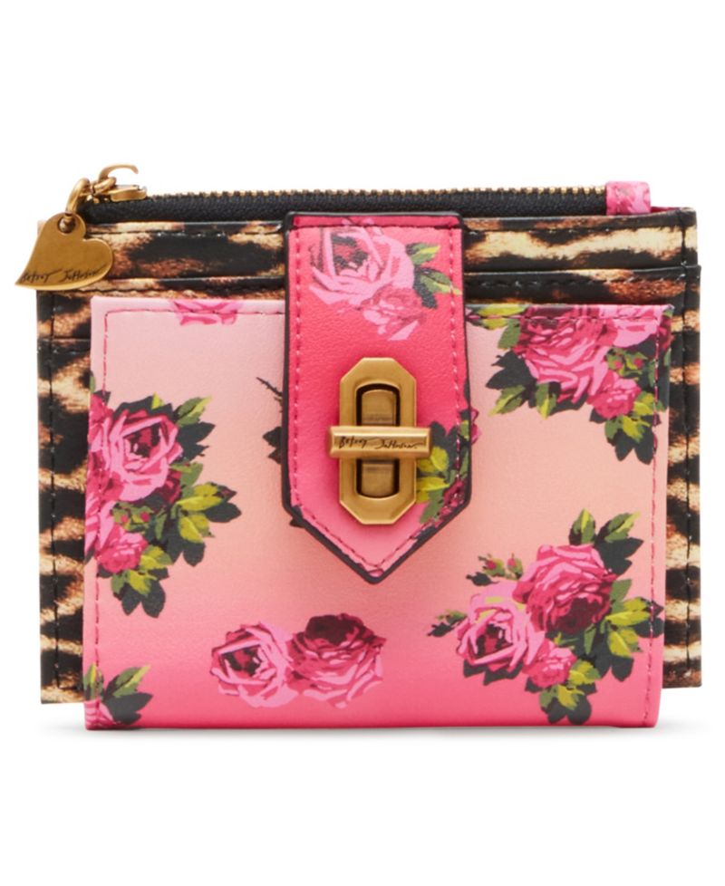 Leopard Floral Bifold Wallet