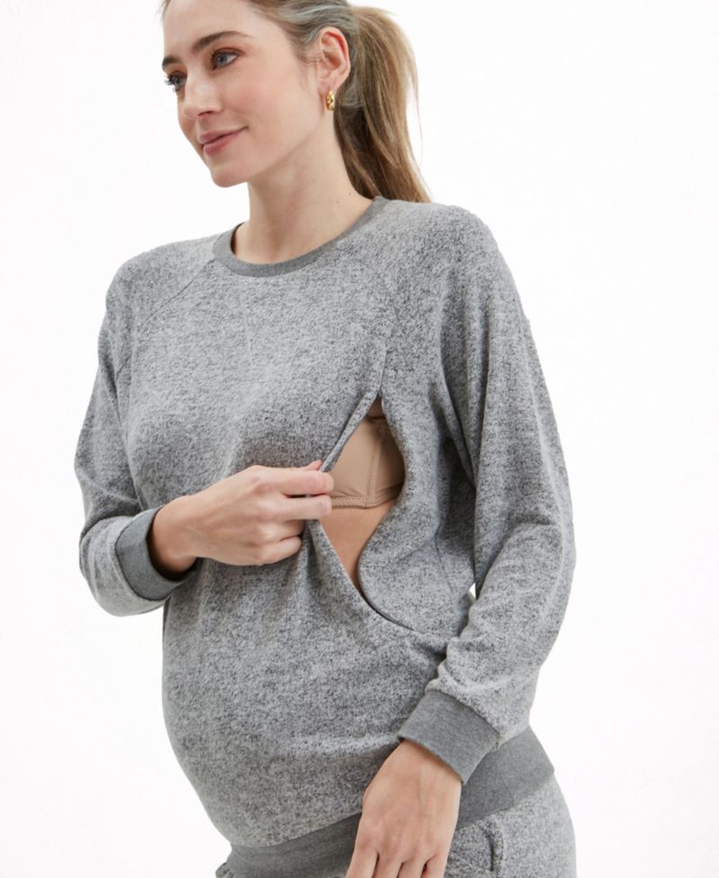 Women's Heart On My Sleeve Hidden-Zip Nursing Sweatshirt