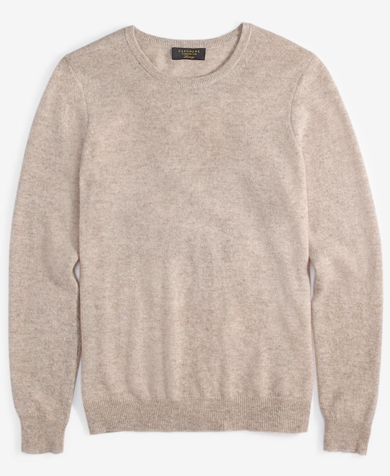 100% Cashmere Women's Petite Long-Sleeve Crewneck Sweater
