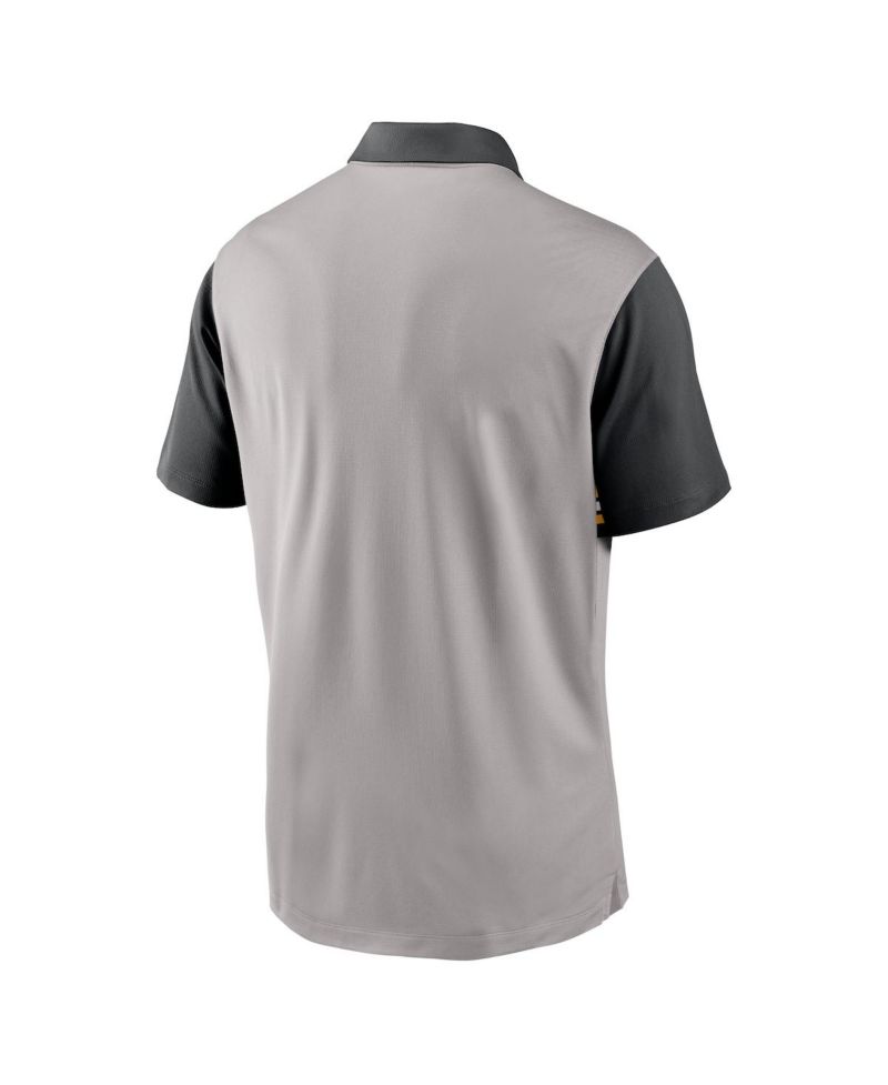 Men's Gray/Black Iowa Hawkeyes Vapor Performance Polo Shirt