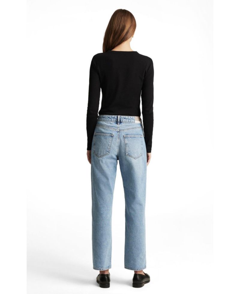 Women's Savannah High Rise Straight Leg In Lt Brushed Classic Denim