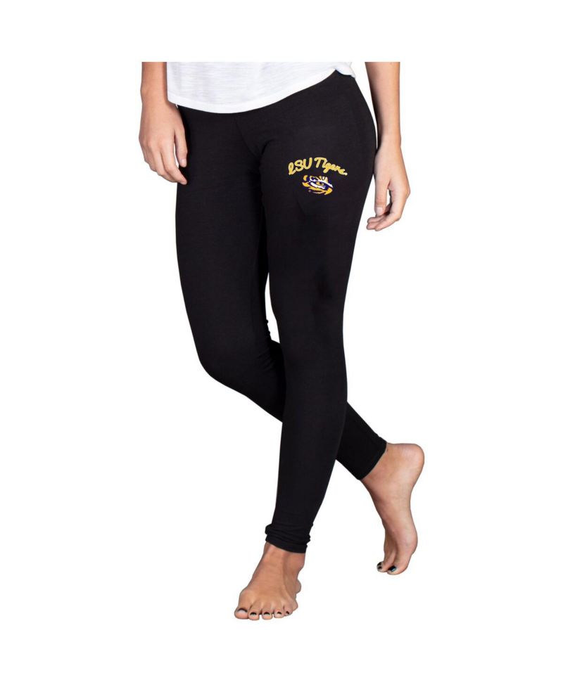 Women's Black LSU Tigers Fraction Essential Leggings