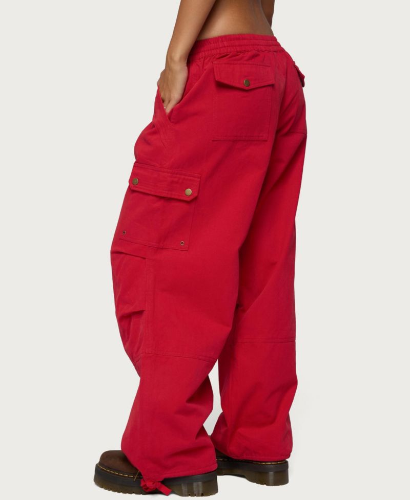 Women's Paskal Cargo Wide-Leg Parachute Pants