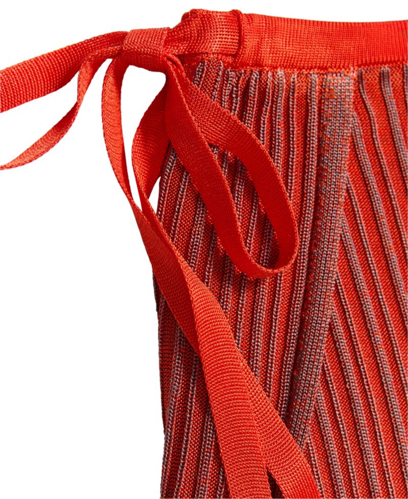 Women's Ribbed Midi Asymmetrical Skirt