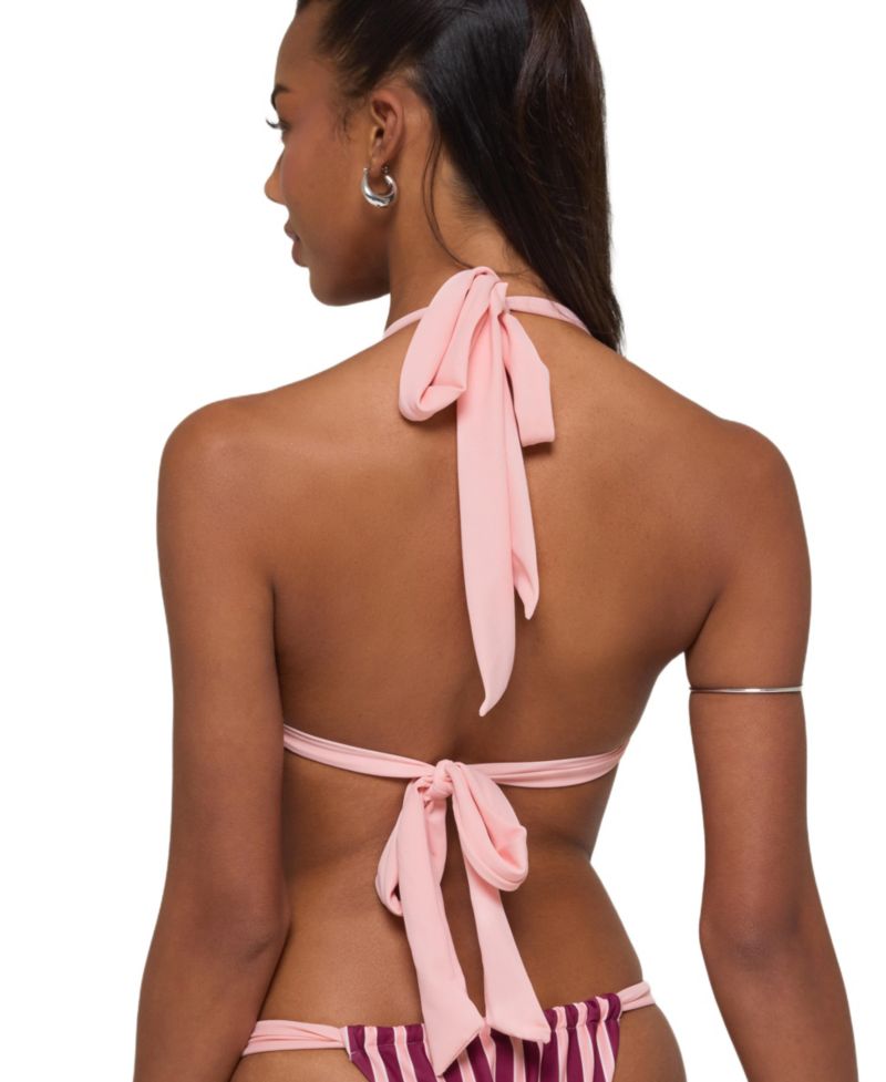 Women's Esmer Knotted Striped Bikini Top