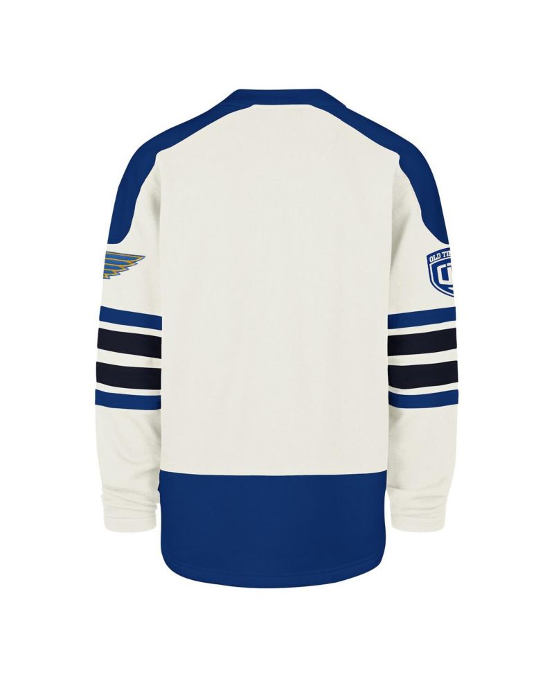 Men's Cream St. Louis Blues Pond Hockey Trio Eternal Lacer Sweatshirt