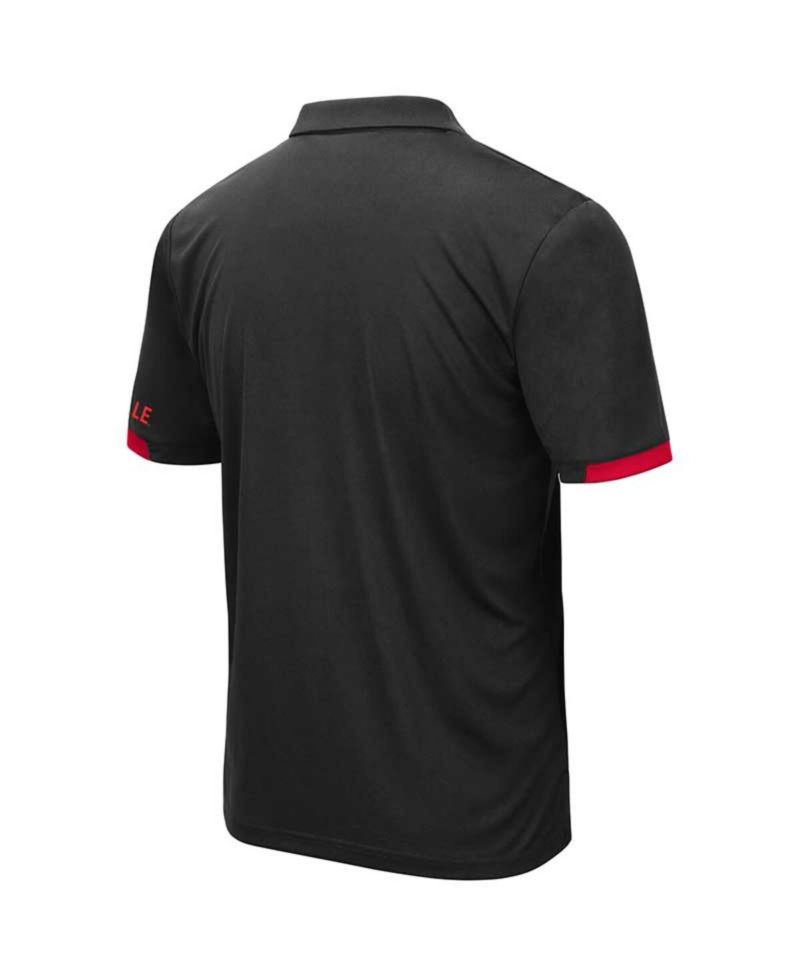 Men's Black Louisville Cardinals Big and Tall Santry Polo Shirt