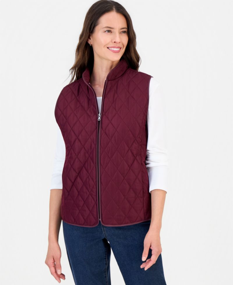 Petite Quilted Vest