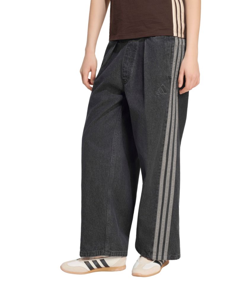 Women's Stadium Washed Denim Loose-Fit Pants